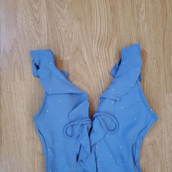 🌸 ROBIN PICCONE 🌸 Jennie Plunge One-Piece Swimsuit - [size 4, Sky Blue] - Picture 5 of 12